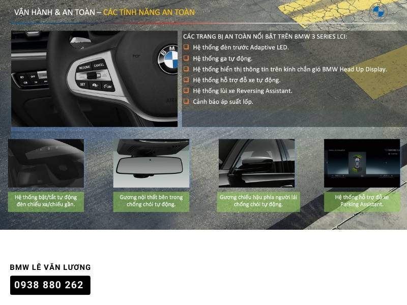 Các trang bị an toàn trên BMW 3 series 2024